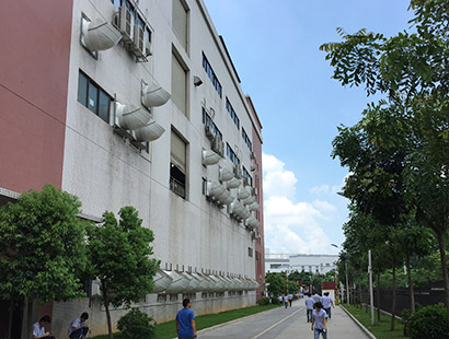 精密五金電子廠廣東長盈環(huán)?？照{安裝案例